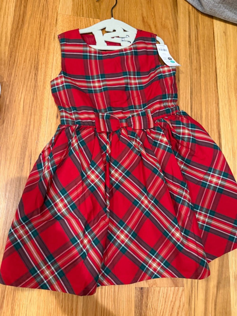 Carter's Red Plaid Sleeveless Holiday Dress